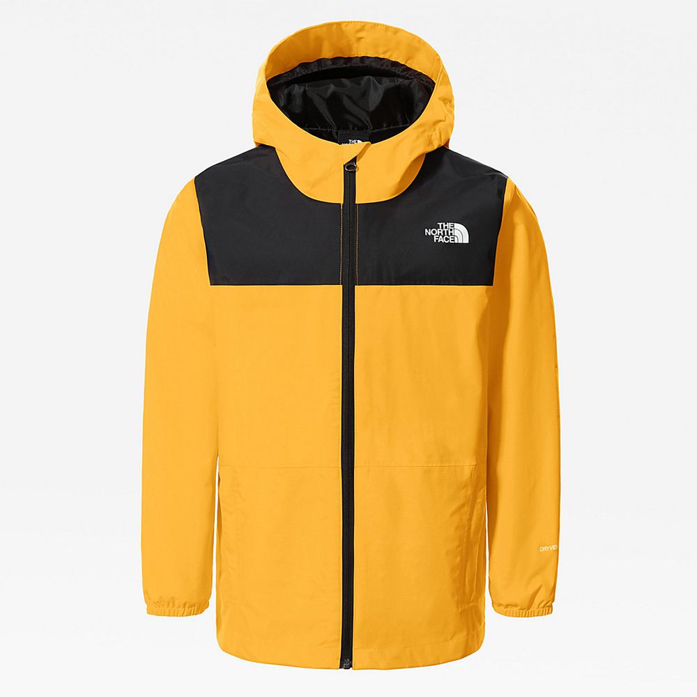 The North Face Jackets Youth Australia - The North Face Chavano Shell Gold / Black (QEJ-026793)